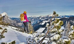 Blick in das Tal der Radmer und auf das „steirische Matterhorn“ (ganz links im Bild).