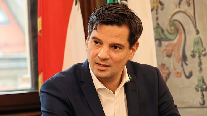 The new Styrian Social and Environmental Affairs Minister Hannes Amesbauer.