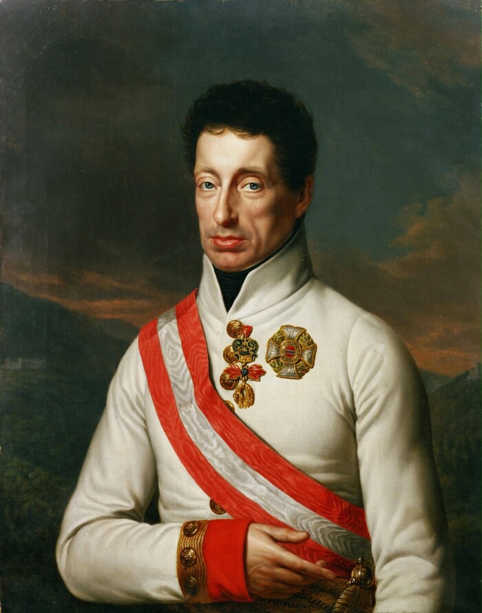 Der Kaiserbruder Erzherzog Karl (1771-1847) war einer der Bewohner der Albertina.
