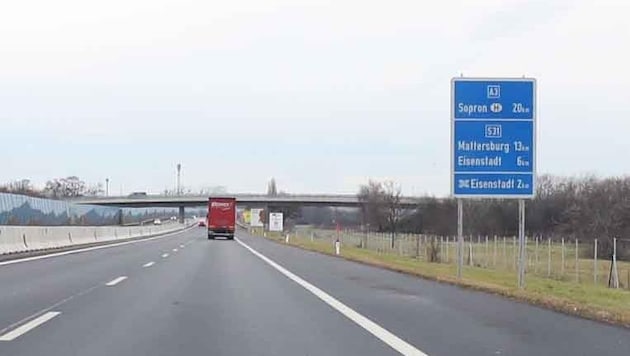 A 3 endet bei Eisenstadt: Weiter Wirbel wegen des Ausbaus. (Bild: Judt Reinhard)