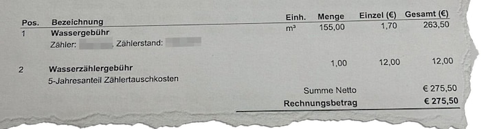 In St. Jakob im Rosental zahlen die Bewohner seit neuestem 1,70 Euro für den m³ Wasser.