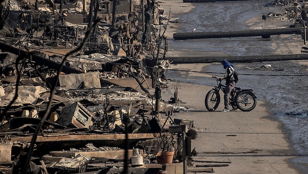 Apocalyptic scenes in the Los Angeles area (Bild: APA/AP)