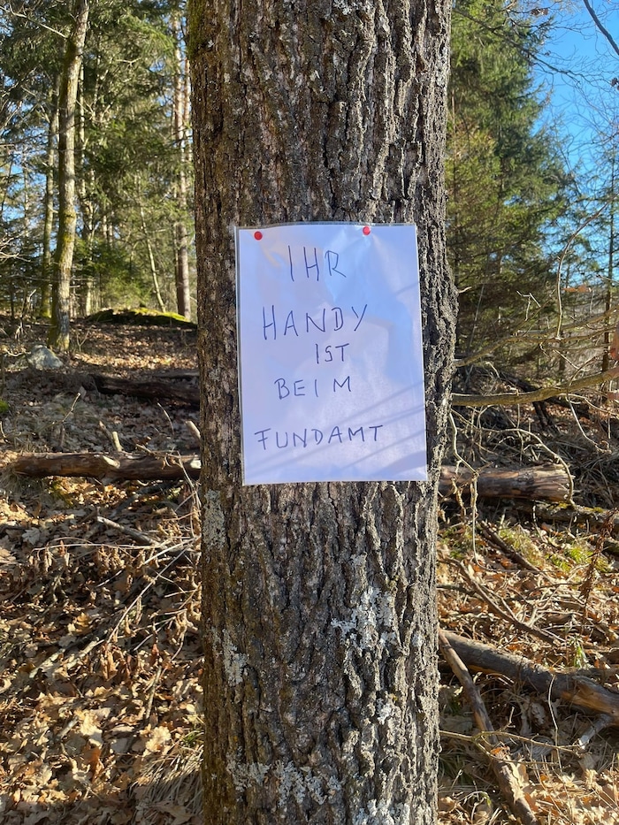 The finder left this message for the Kunz family.