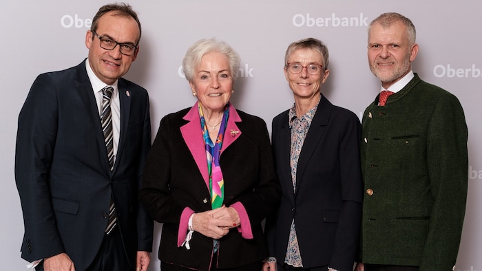 Ernst Mayr (FUSSL), Maria Pfeiffer, Helga and Reinhard Honeder (Honeder Naturbackstube)
