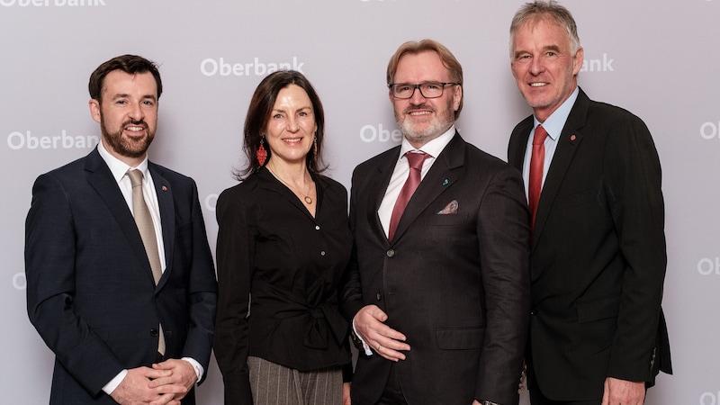 Alexander Kirchner (Energie AG), Ursula and Thomas Bründl (Starlim), Andreas Kolar (Energie AG) (Bild: Eric Krügl)