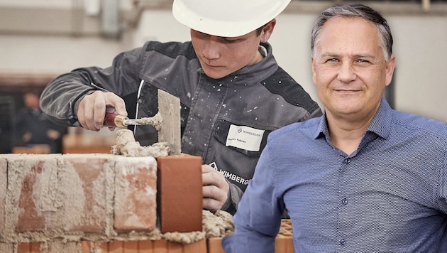 Norbert Königsecker ist Geschäftsführer der Wimberger-Gruppe, die ihren Sitz in Lasberg (Oberösterreich) hat. (Bild: Krone KREATIV/Wimberger (2))