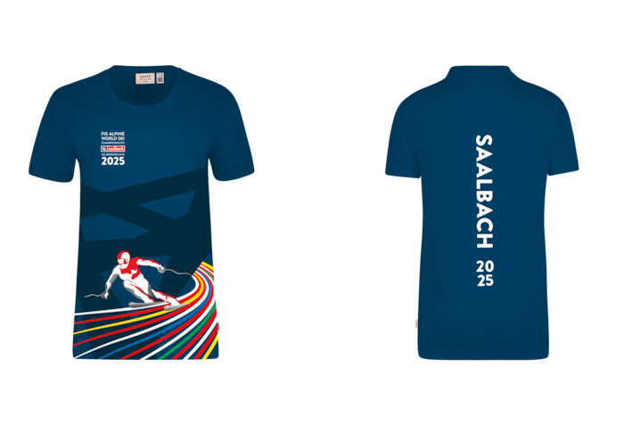 Das offizielle Trikot zur Alpinen Ski-WM in Saalbach