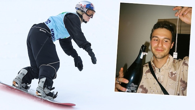 Auch Anna Gasser trauert: Snowboard-Kollege Florian Fischer starb an Krebs.  (Bild: GEPA/GEPA pictures, instagram.com/beyondmedals)