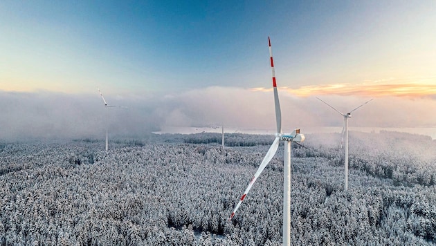 Wind power plants can be a good supplement to electricity production, especially in winter. (Bild: WEB/Benjamin Wald)