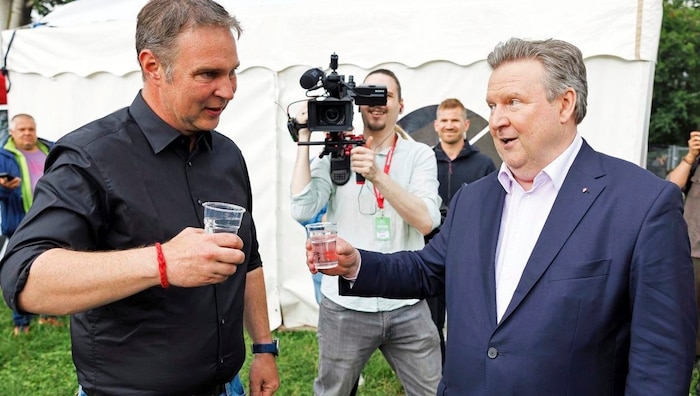 Andreas Babler und Michael Ludwig waren sich nicht immer ganz grün. Doch nun scheint man sich ...