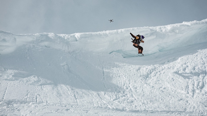 Der Snowboard-Nachwuchs stürzte sich die Hänge hinunter.
