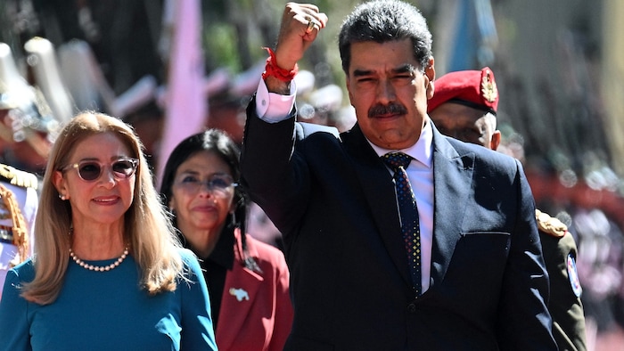 Nicolas Maduro und seine Ehefrau Cilia Flores