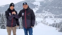 Freuen sich auf den Nachtslalom: Strecken-Chef Martin Traninger (links) und OK-Boss Wolfgang Hettegger.  (Bild: Tröster Andreas/ANDREAS TROESTER)