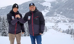 Freuen sich auf den Nachtslalom: Strecken-Chef Martin Traninger (links) und OK-Boss Wolfgang ...