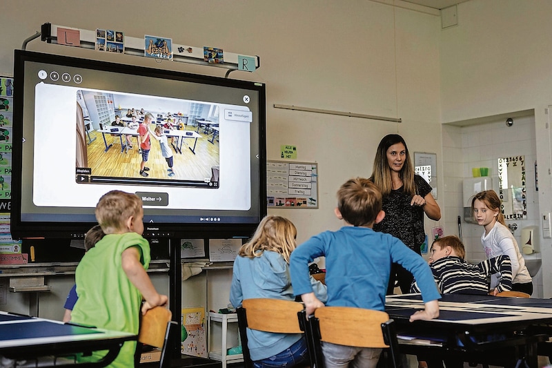 Teachers can access many exercises for the classroom via the dashboard. (Bild: Urbantschitsch Mario)