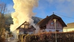 Großbrand in Radenthein  (Bild: FF Radenthein)