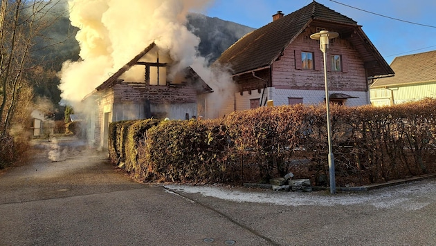 Major fire in Radenthein (Bild: FF Radenthein)