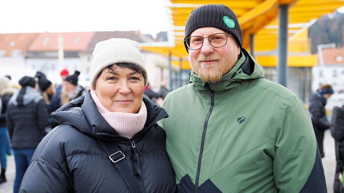 Gerhard and Birgitta Halling from Bruck went to the demonstration