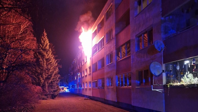 In den frühen Morgenstunden wurden am Samstag die Freiwilligen Feuerwehren Maria Enzersdorf und Brunn am Gebirge zu einem Zimmerbrand alarmiert. (Bild: FF Brunn am Gebirge)