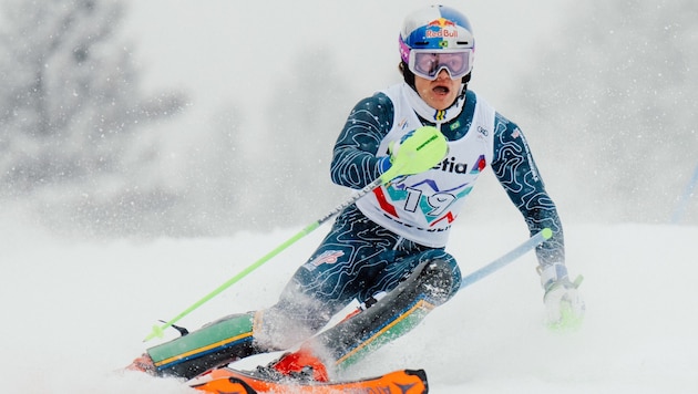 Lucas Pinheiro Braathen verpasste den Sieg um zwei Hundertstel. (Bild: GEPA/GEPA pictures)