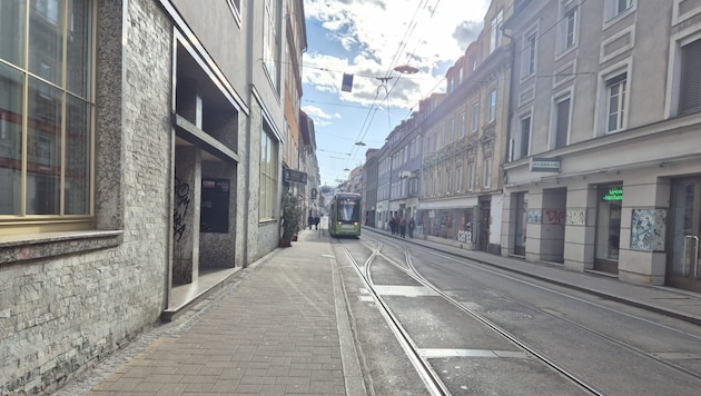 Desperate scenes took place in Jakoministraße in Graz shortly before Christmas. (Bild: Monika König-Krisper)