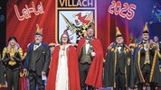 Das Faschingsprinzenpaar Nicole I. (Nicole Glanznig) und Fidelius LXX. (Marc  Germeshausen) ...
