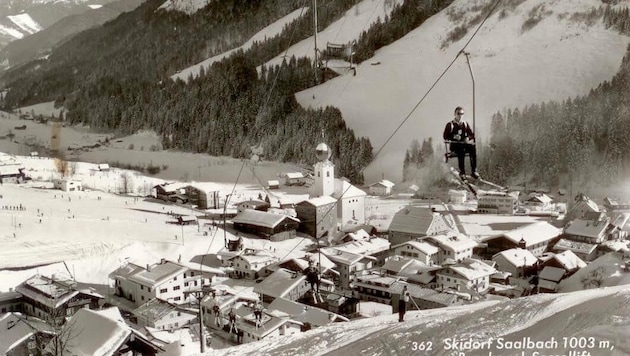 A single chairlift leads up to the Bernkogel. (Bild: TVB Saalbach)