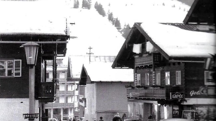 The village street in Saalbach - hardly recognizable today.