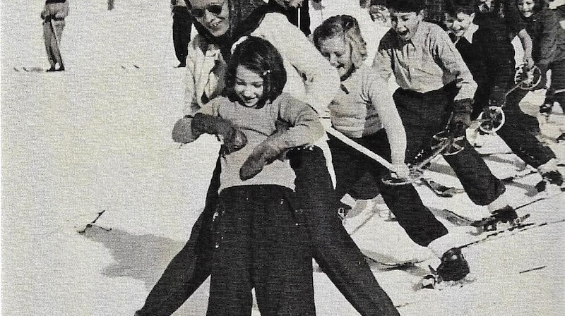 Skiing fun for the little ones: it started early in Saalbach-Hinterglemm. (Bild: TVB Saalbach)