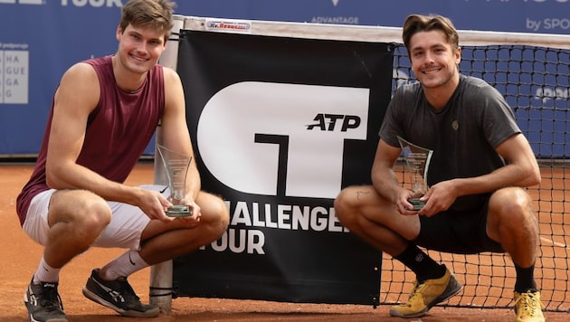 In the main competition at the Australian Open: Jakob Schnaitter (left) and Mark Wallner. (Bild: Instagram/Mark Wallner)