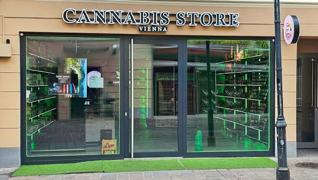 This large cannabis store is located on Alter Platz in Klagenfurt. (Bild: Tragner)