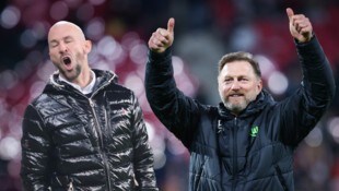 Christian Ilzer (l.) musste sich Ralph Hasenhüttl (r.) geschlagen geben. 