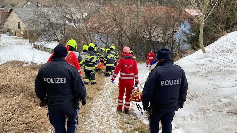 18 Helfer der Freiwilligen Feuerwehr packten an. (Bild: BFVMZ/FF Neuberg)