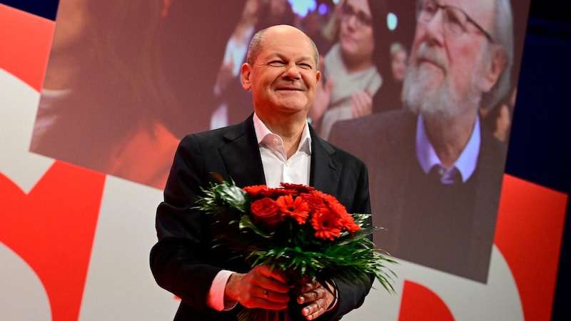 SPD-Parteitag bestätigte Olaf Scholz als Kanzlerkandidaten (Bild: AFP)