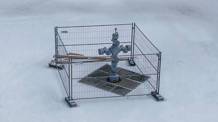 Das Bohrloch ist verschlossen