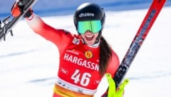 Malorie Blanc raste in der Abfahrt von St. Anton sensationell auf Rang zwei. (Bild: GEPA pictures)