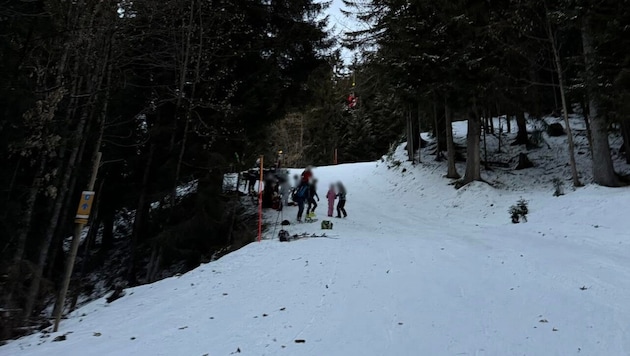 Unterhalb der Bichlalm in Kitzbühel kam es zu dem fatalen Unfall. (Bild: ZOOM Tirol/Krone KREATIV)