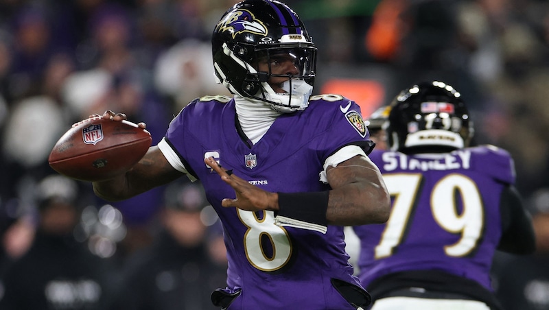 Ravens quarterback Lamar Jackson. (Bild: 2025 Getty Images)