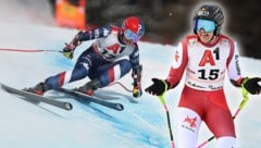 Stephanie Venier (r.) wurde in St. Anton Zweite, den Sieg schnappte sich Lauren Macuga (l.). (Bild: GEPA)