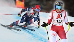 Stephanie Venier (r.) wurde in St. Anton Zweite, den Sieg schnappte sich Lauren Macuga (l.). (Bild: GEPA/GEPA pictures, APA/BARBARA GINDL)