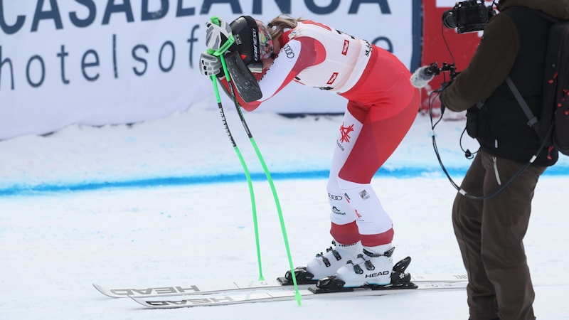 Cornelia Hütter hatte ordentlich zu kämpfen. (Bild: GEPA/GEPA pictures)