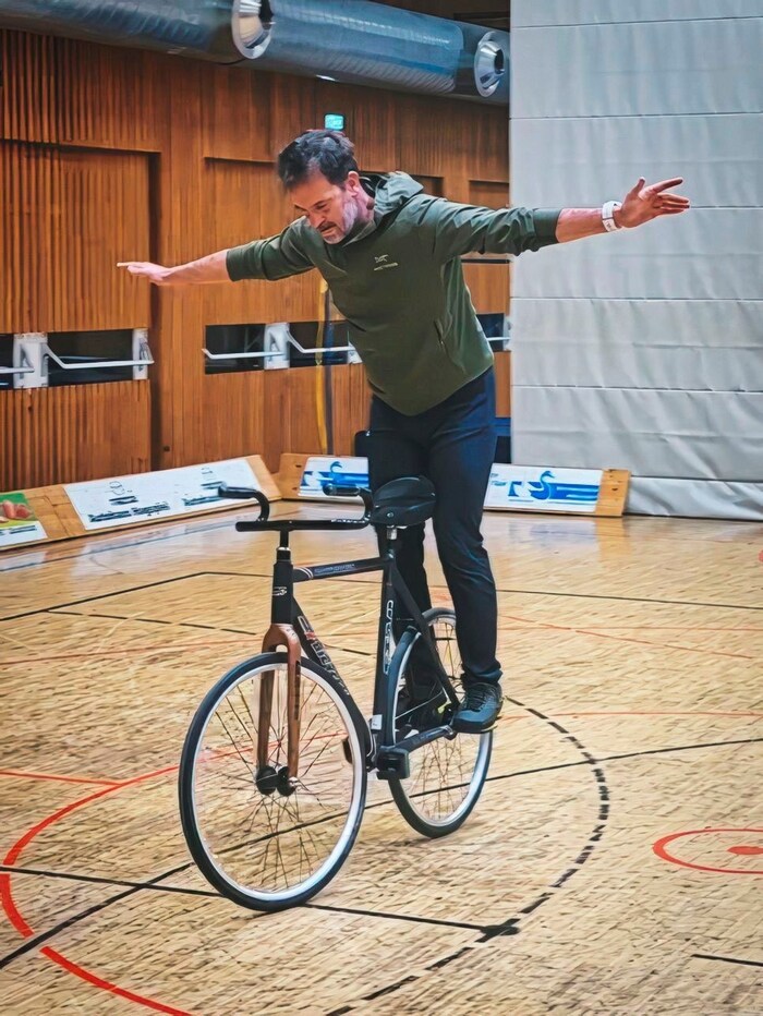 Hannes Wallner von der „Radkrone“ beim Selbstversuch