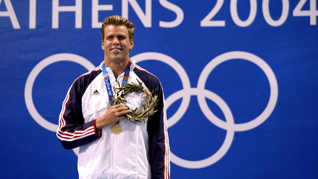 Gary Hall Jr. 2004 bei den Olympischen Spielen in Athen (Bild: AFP/TIMOTHY A. CLARY / AFP)