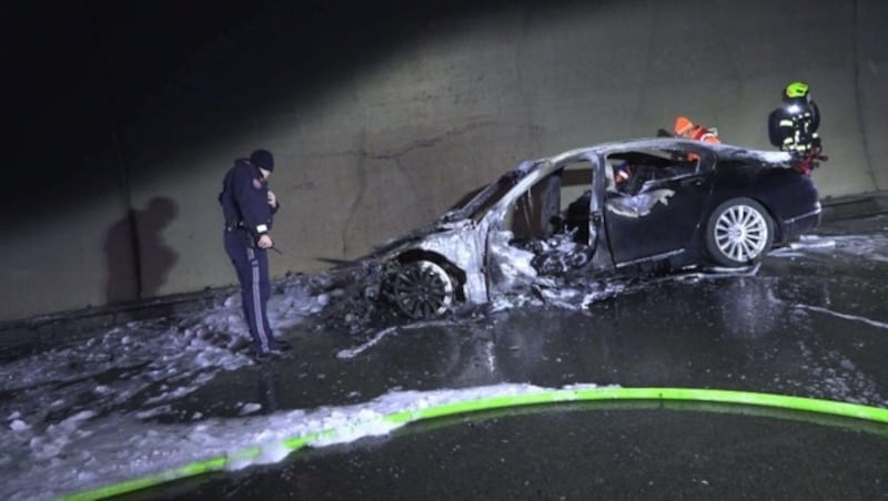 Nach dem Brand im Tunnel.  (Bild: Maurice Shourot)