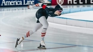 Jeannine Rosner sauste bei der Eisschnelllauf-EM im Allround-Vierkampf auf Platz neun. (Bild: Monica Gasbichler/ÖESV)