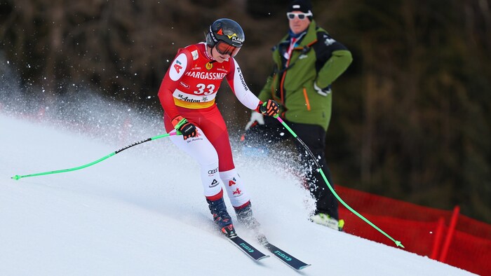 Tamara Tippler was eliminated in the only training session for the downhill in St. Anton.
