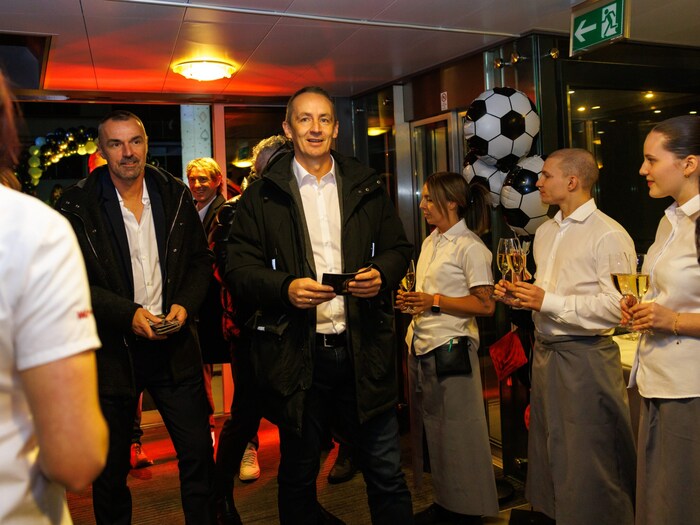 Oliver Schnellrieder und Hannes Aigner bei ihrem „Einlauf“.