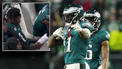 A.J. Brown zog mit den Philadelphia Eagles in die nächste Play-off-Runde ein.