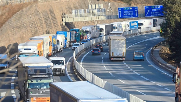 The consequences of the closure were still noticeable and visible in the morning. (Bild: Birbaumer Christof/Krone KREATIV)