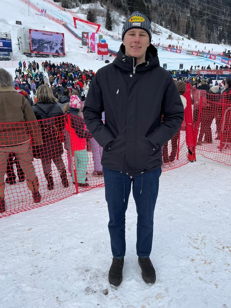 Martin-Luis Walch was feverish in the finish area in St. Anton. (Bild: zVg)